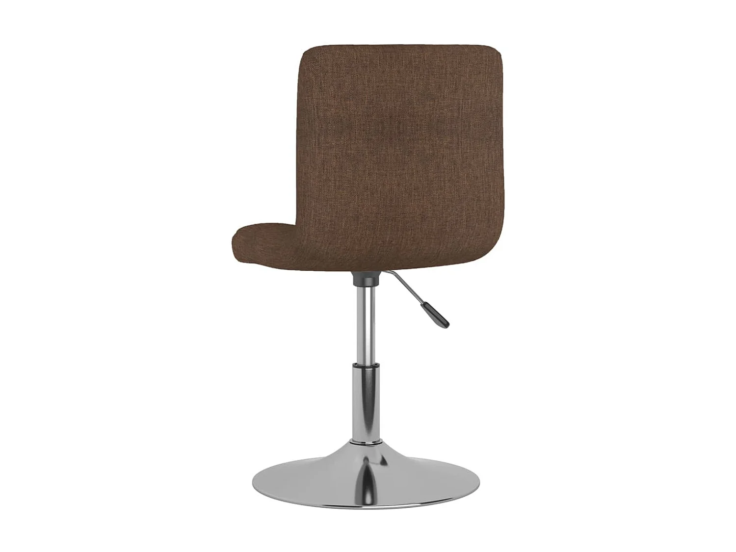 Chaises pivotantes à manger lot de 4 marron tissu