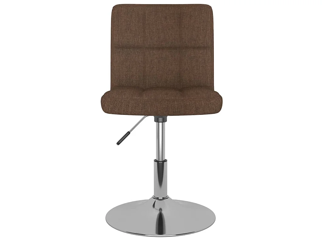 Eetkamerstoelen draaibaar 4 st stof bruin