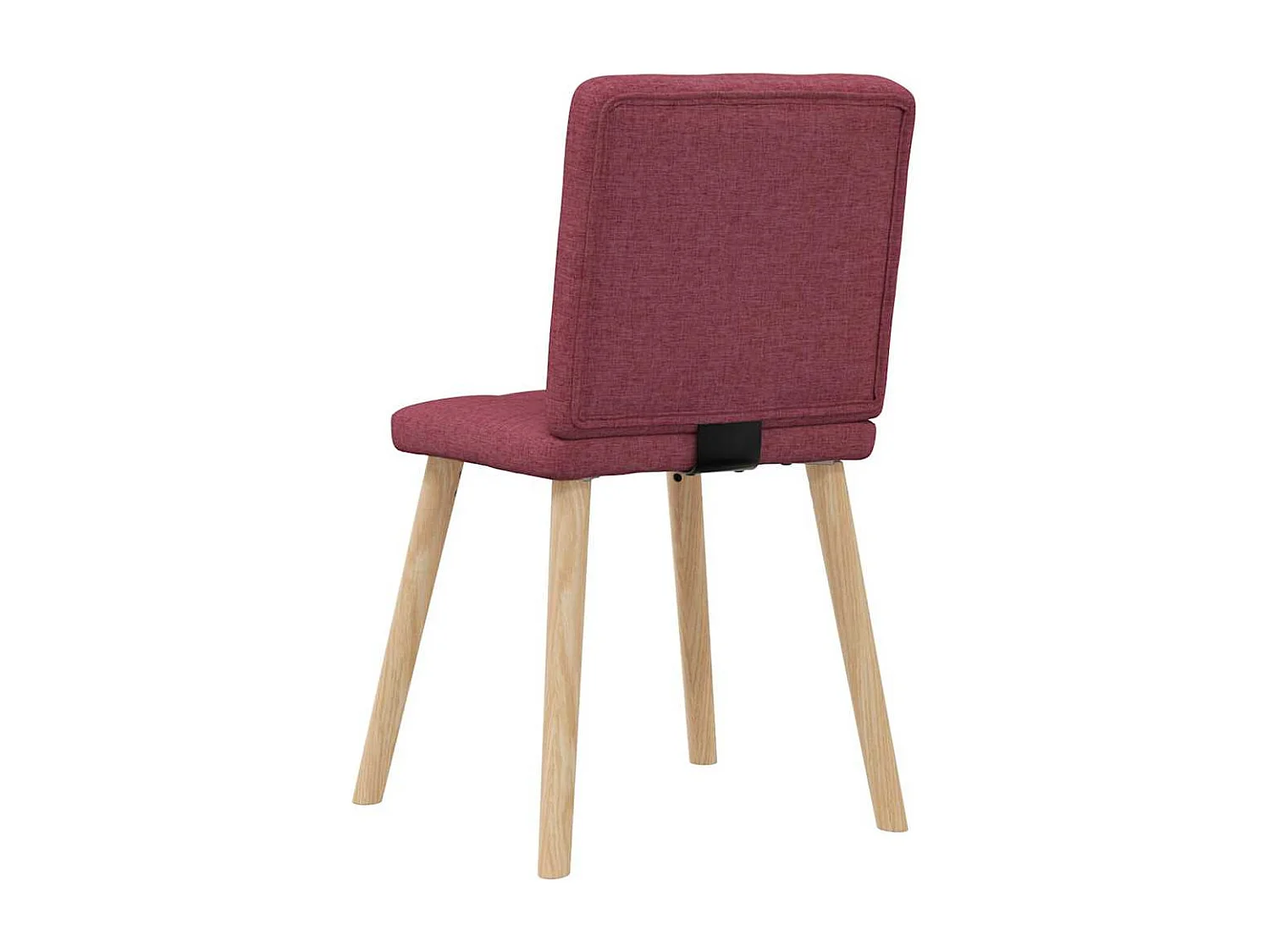 Chaises à manger lot de 2 rouge bordeaux tissu