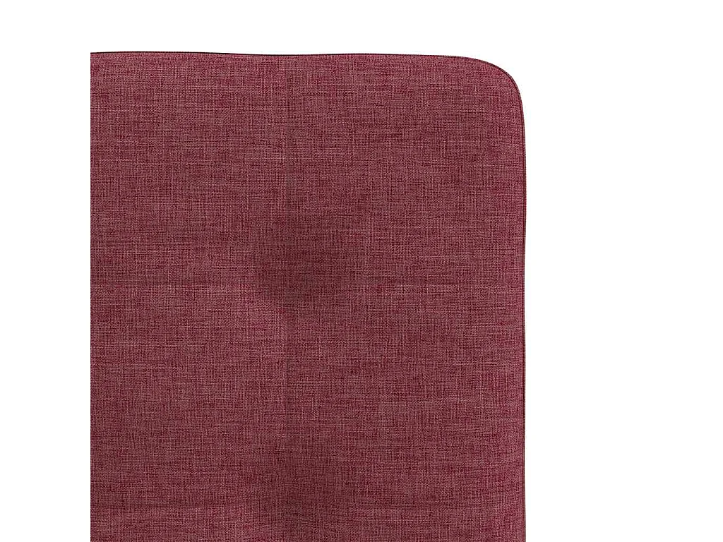 Chaises à manger lot de 2 rouge bordeaux tissu