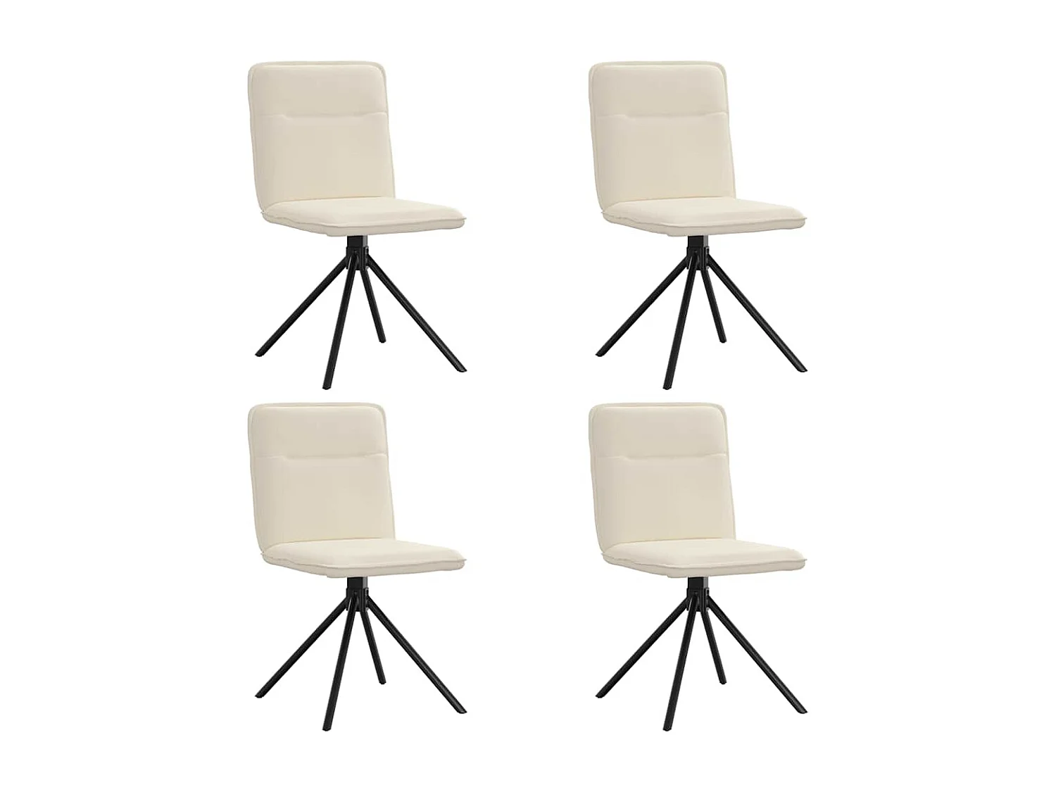 Cadeiras de jantar 4 pcs linho