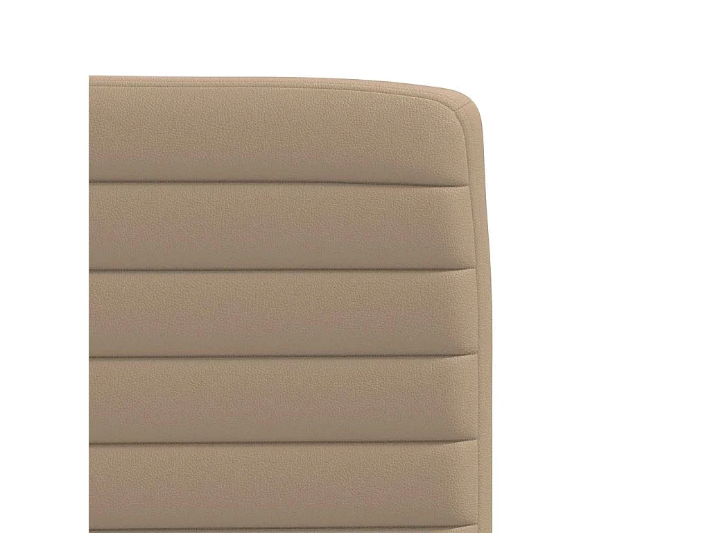 Cadeiras de jantar 6 pcs couro artificial cappuccino