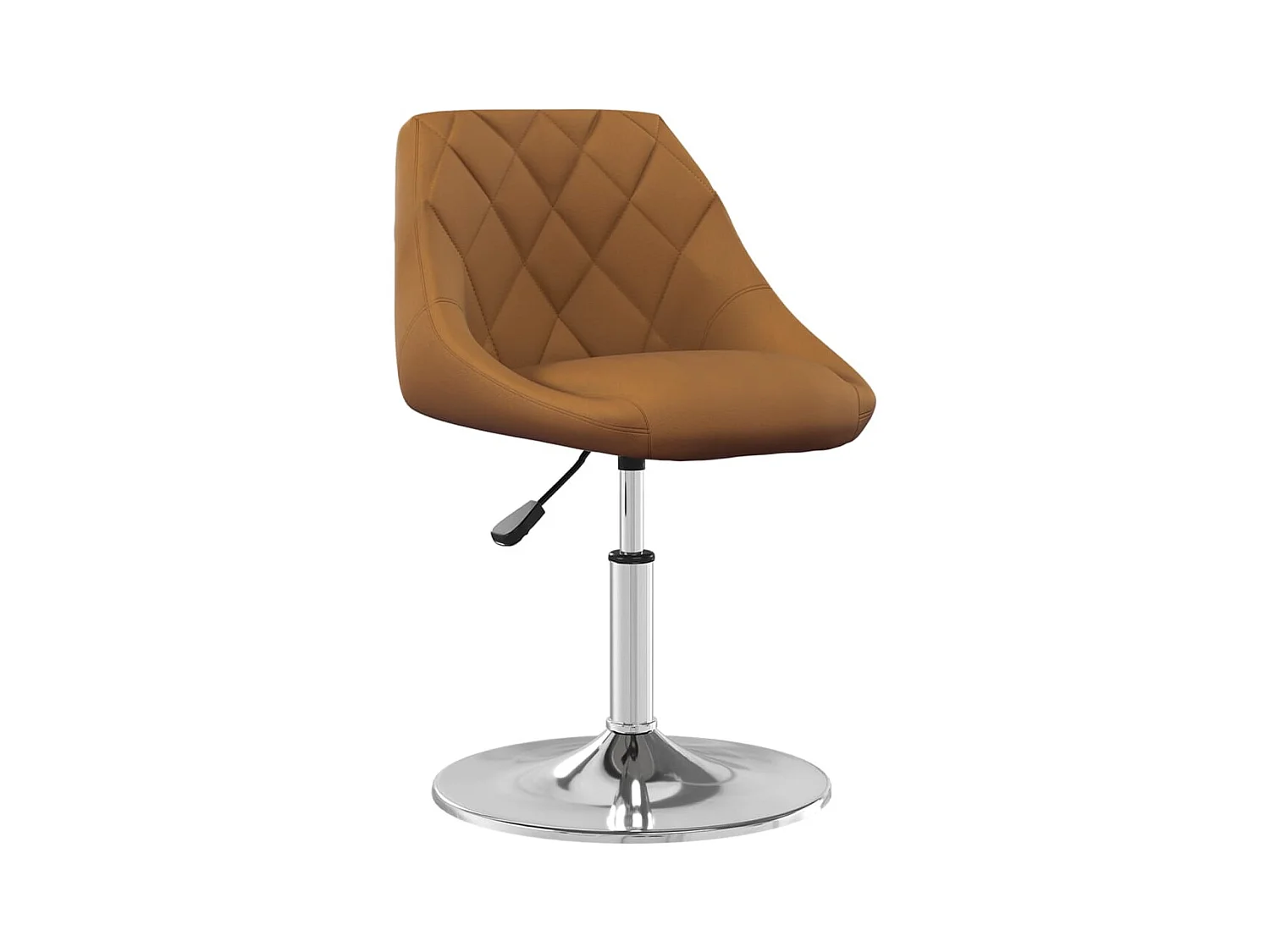 Chaises à manger pivotantes lot de 4 Marron Velours