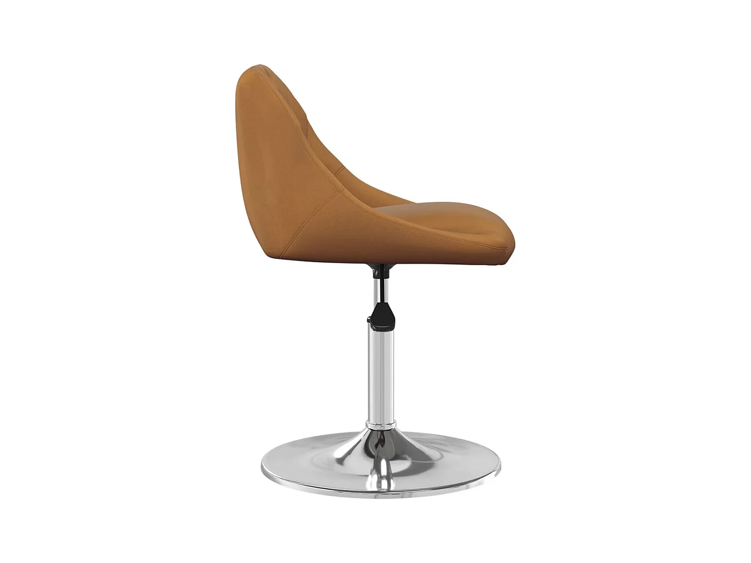 Chaises à manger pivotantes lot de 4 Marron Velours