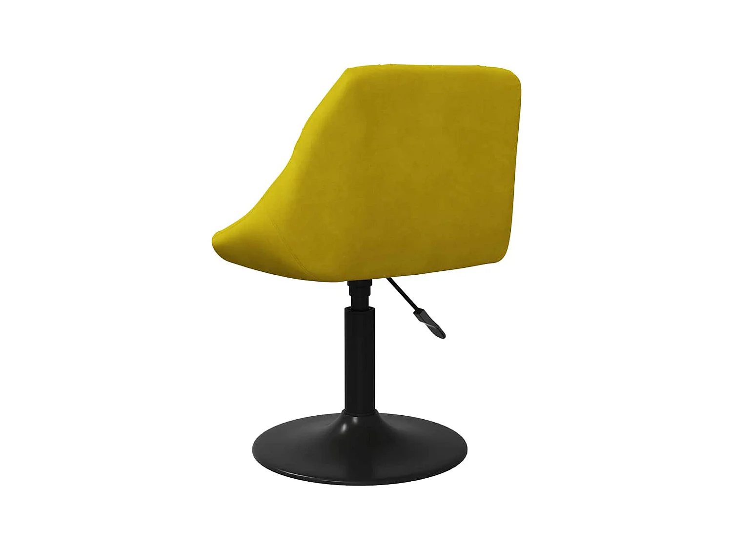 Eetkamerstoelen draaibaar 6 st fluweel mosterdgeel