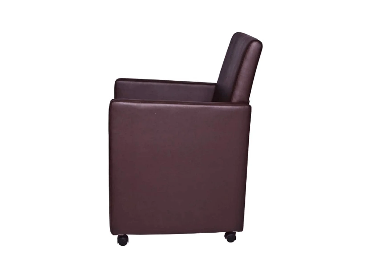 Eetkamerstoelen 2 st kunstleer bruin