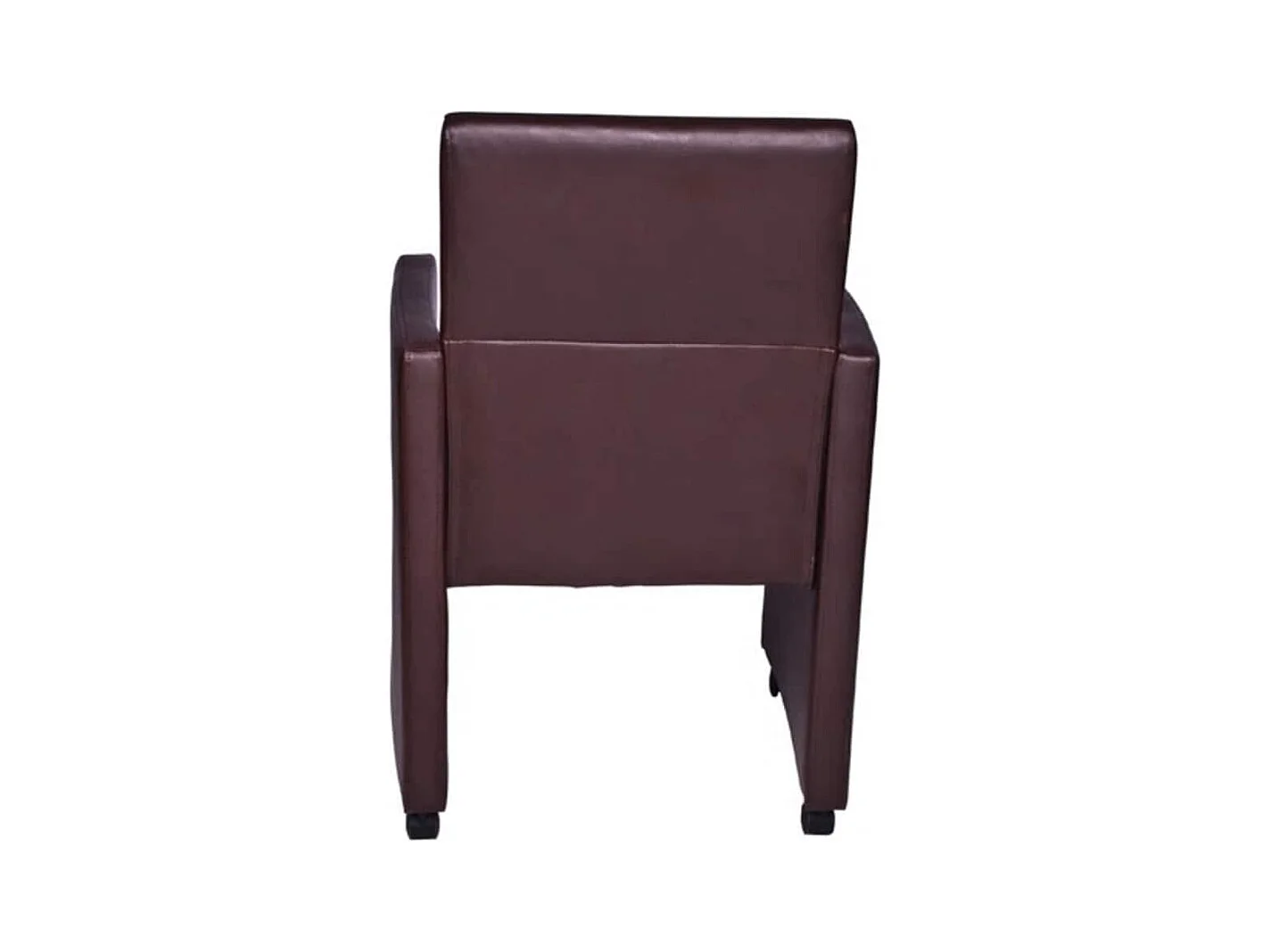 Eetkamerstoelen 2 st kunstleer bruin