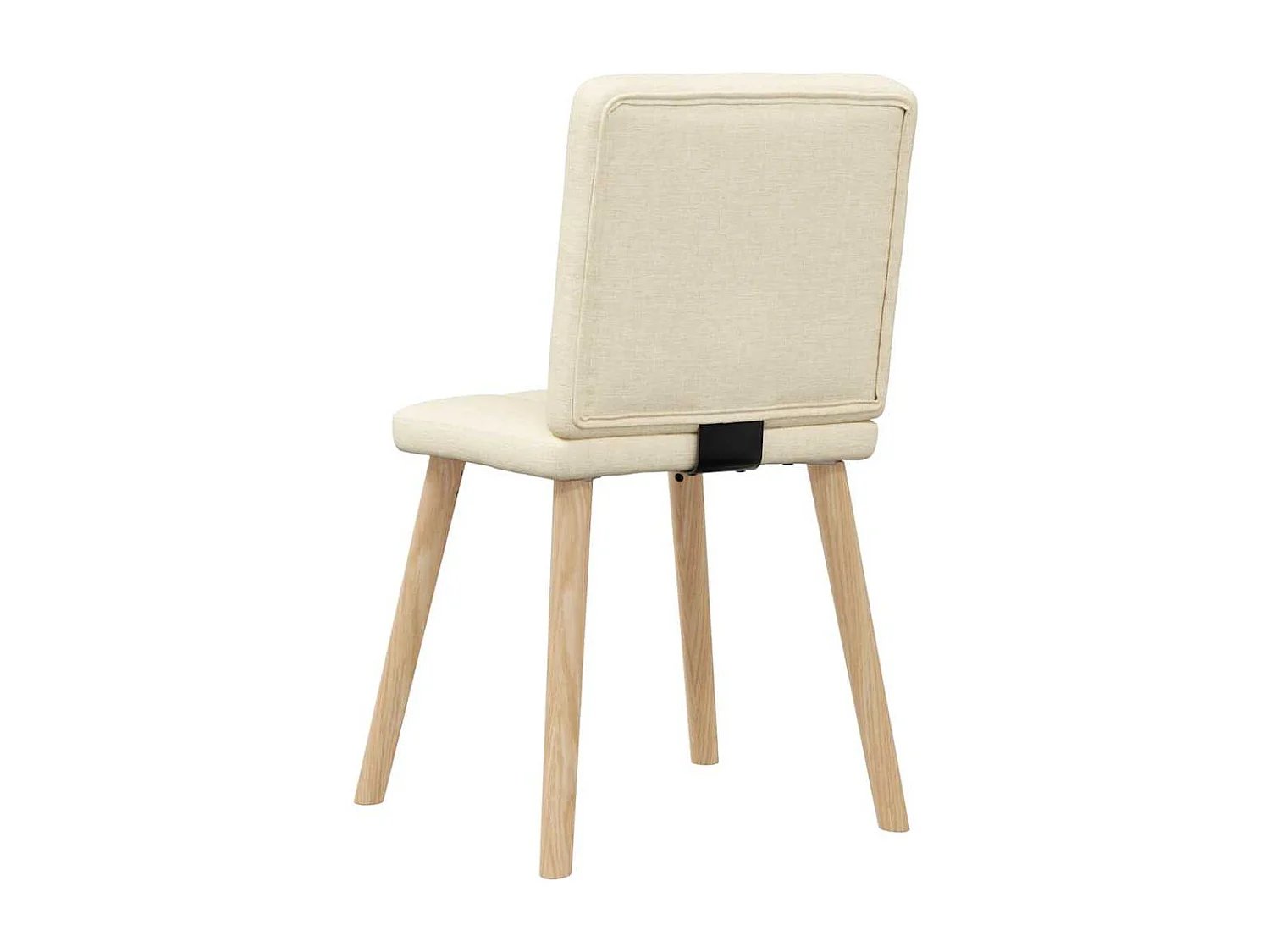 Chaises à manger lot de 6 crème tissu