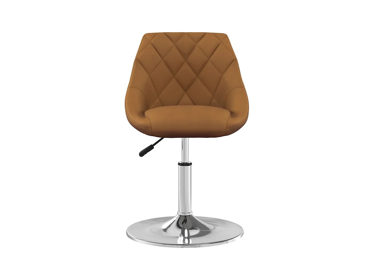 Chaises pivotantes à manger lot de 2 Marron Velours