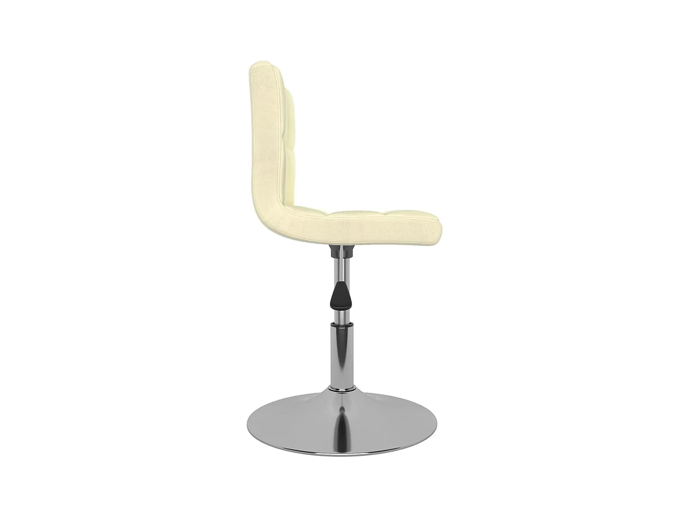 Chaises pivotantes à manger lot de 6 Crème Tissu