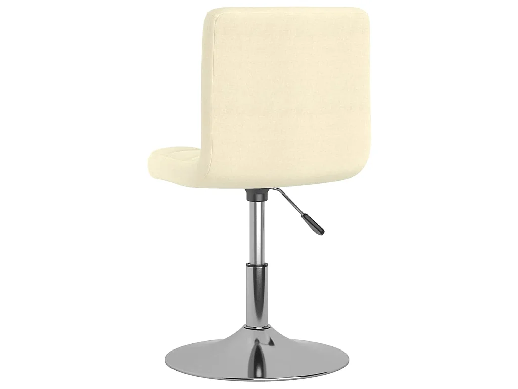 Chaises pivotantes à manger lot de 6 Crème Tissu