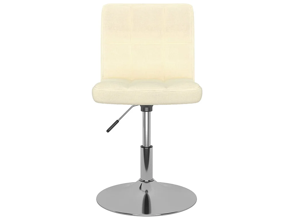 Chaises pivotantes à manger lot de 6 Crème Tissu