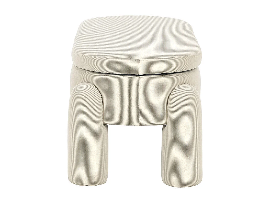 Banc rangement antidérapant chambre entrée salon chenille bois massif beige