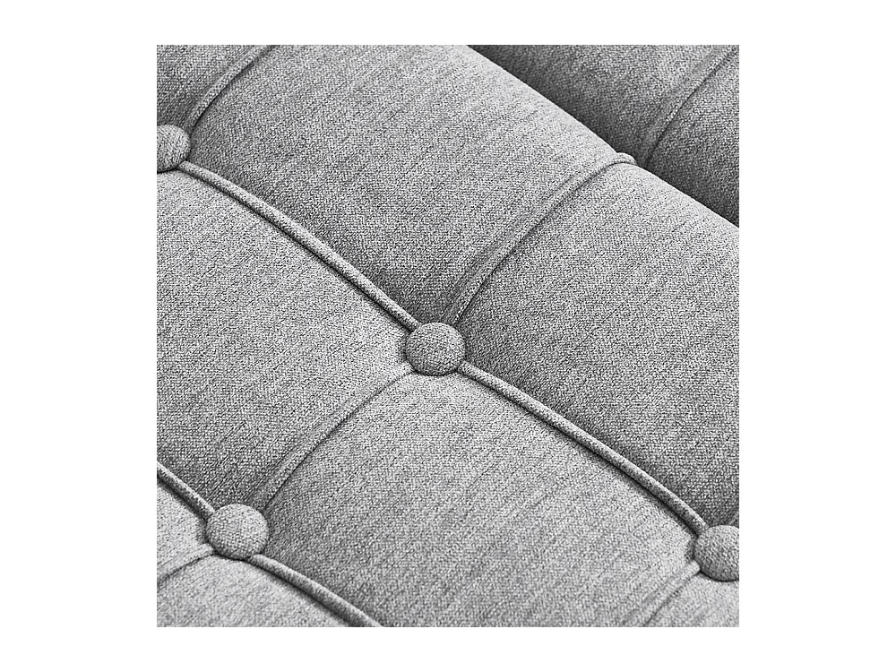 Banc rangement carré relevable grand capacité salon chambre bureau rembourré gris