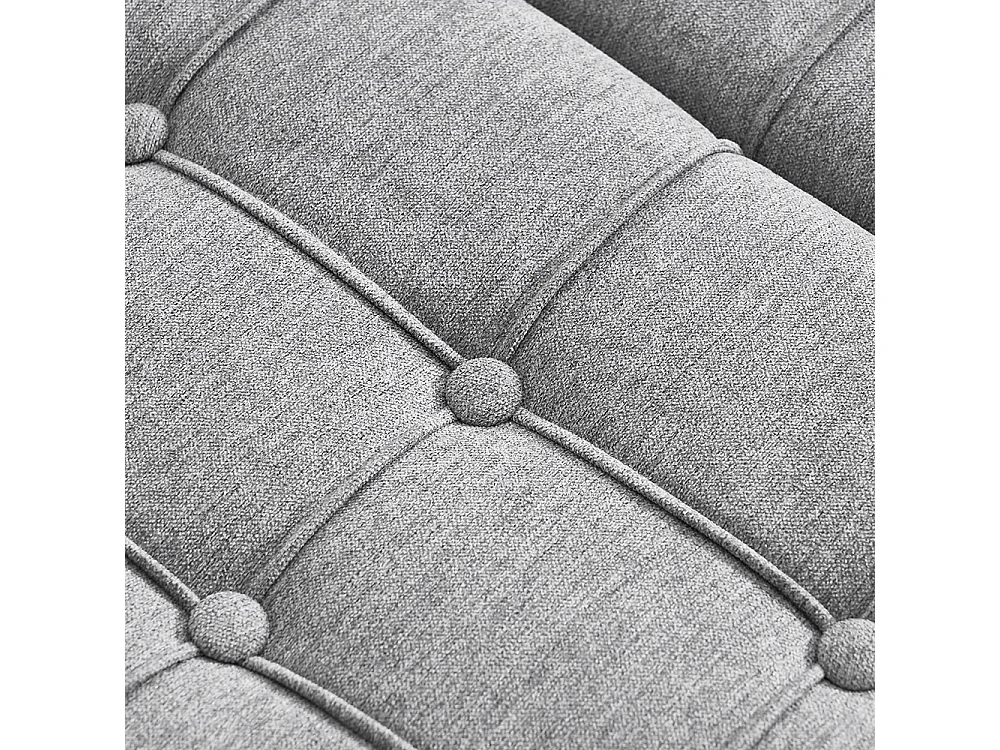 Banc rangement carré relevable grand capacité salon chambre bureau rembourré gris