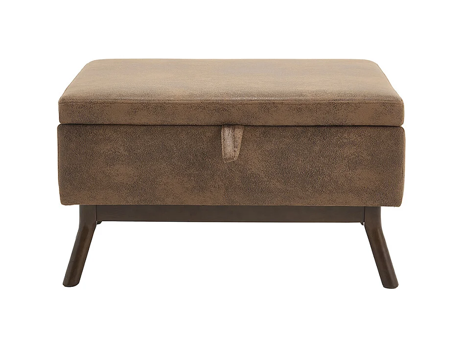 Banc carré milieu siècle rangement salon entrée salle familiale table basse repose pieds café