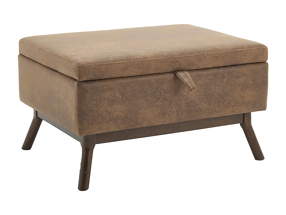 Banc carré milieu siècle rangement salon entrée salle familiale table basse repose pieds café