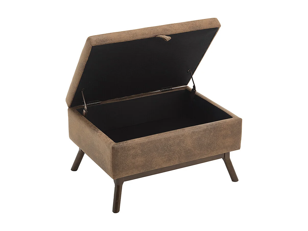 Banc carré milieu siècle rangement salon entrée salle familiale table basse repose pieds café