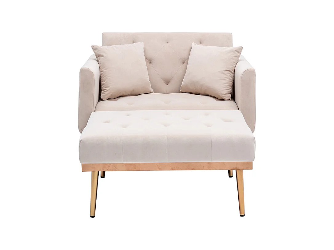 Fauteuil inclinable moderne dossier réglable chaise longue pliable salon bureau beige