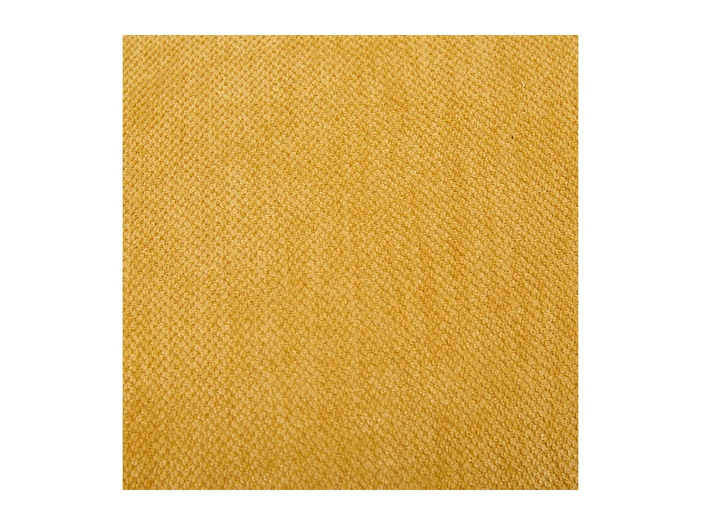 Fauteuil géant velours beige avec repose-pieds et rangement intégré jaune