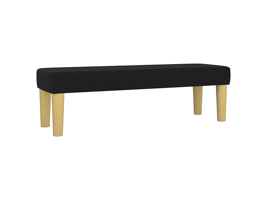 Sommier à lattes de lit avec matelas Noir 140x190 cm Tissu