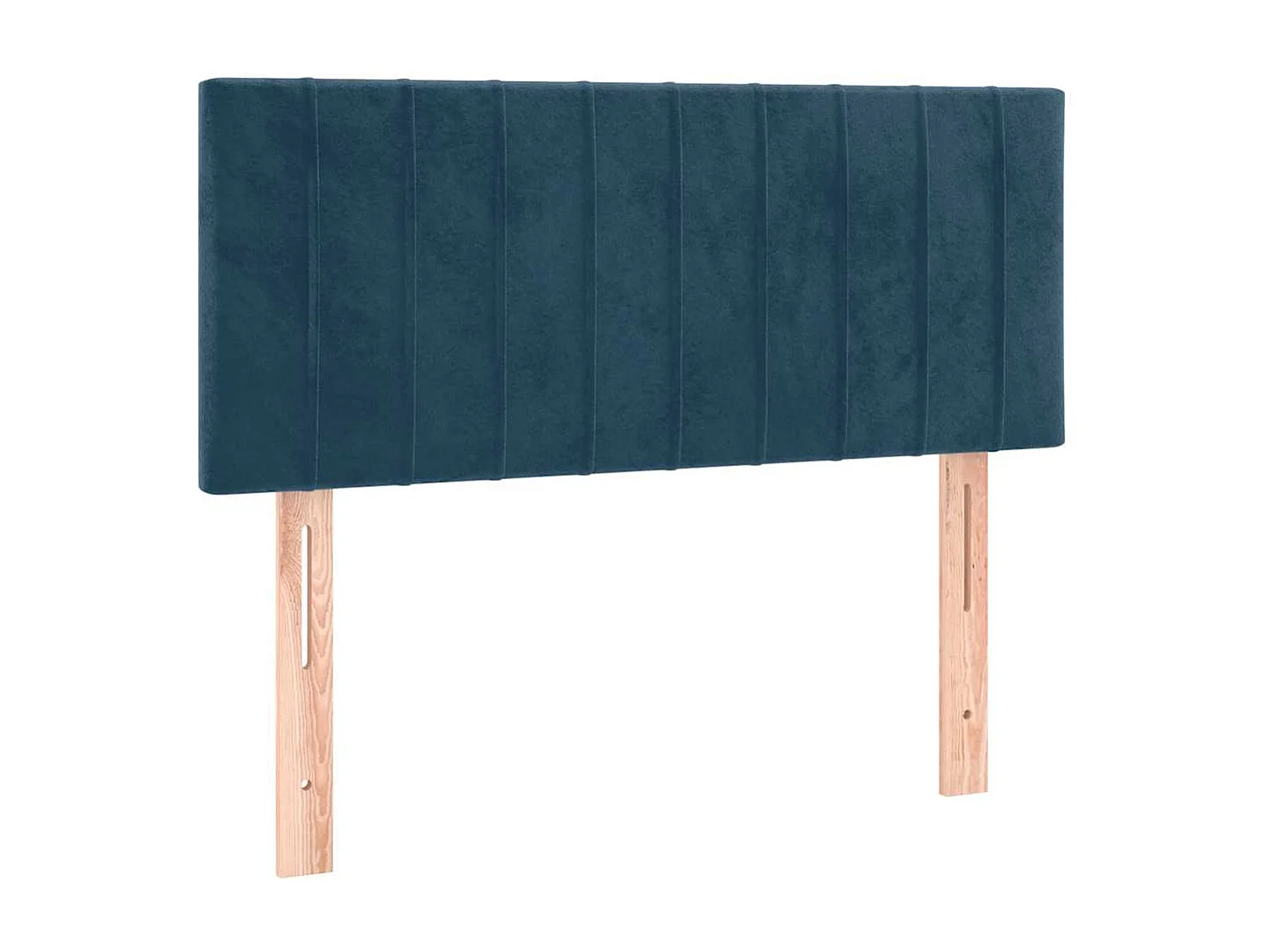 Sommier à lattes de lit et matelas Bleu foncé 120x200cm Velours