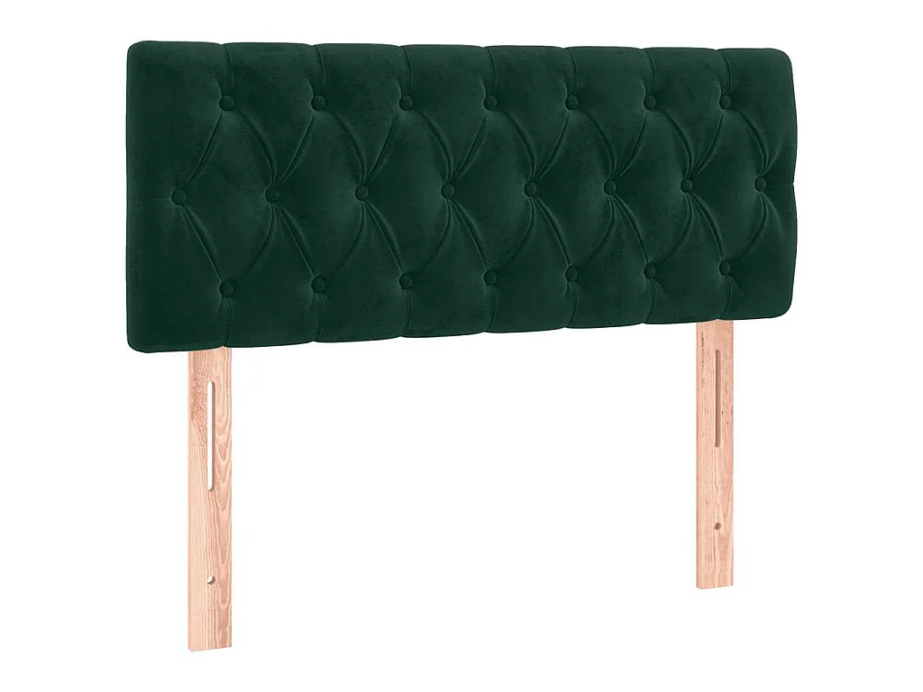 Boxspringbett mit Matratze Dunkelgrün 100x200 cm Samt