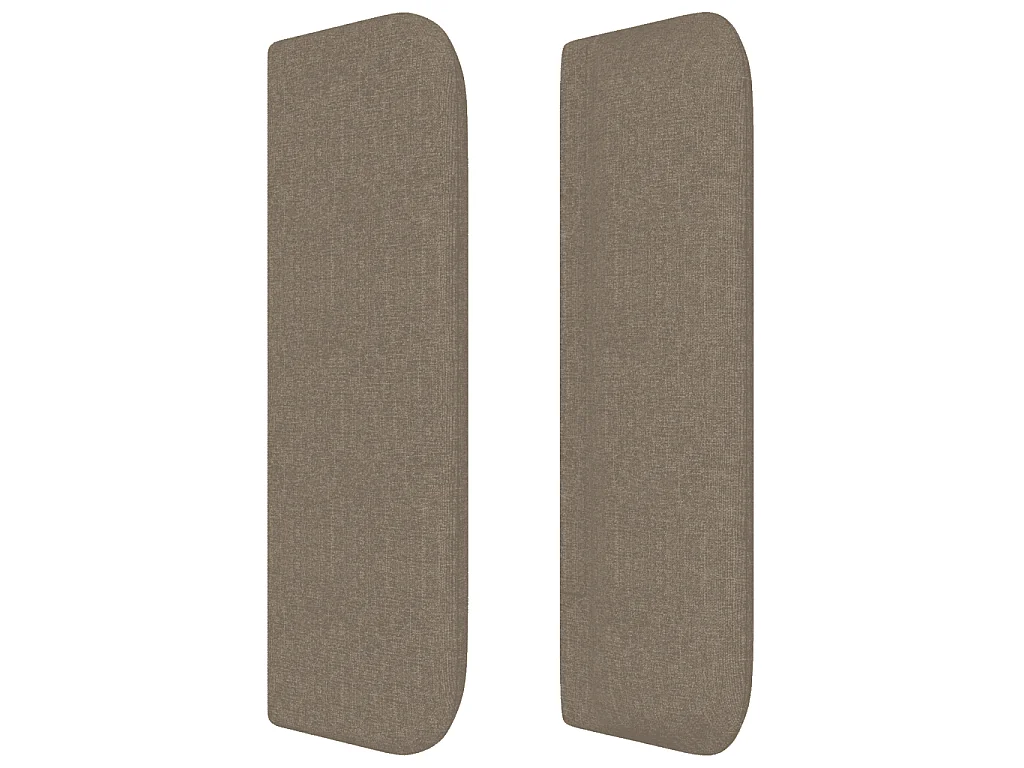 Sommier à lattes de lit avec matelas Taupe 160x200 cm Tissu