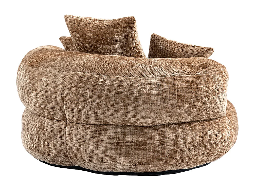 Canapé bean bag dossier haut 3 coussins gaming intérieur extérieur adulte enfant café chenille