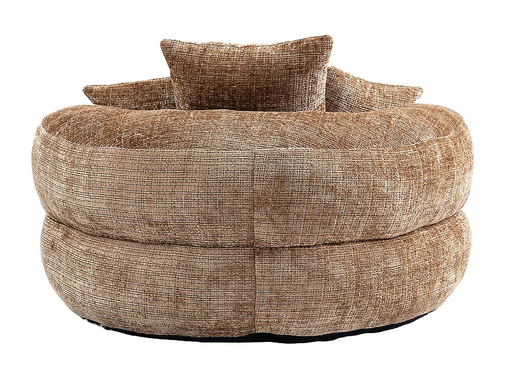 Canapé bean bag dossier haut 3 coussins gaming intérieur extérieur adulte enfant café chenille