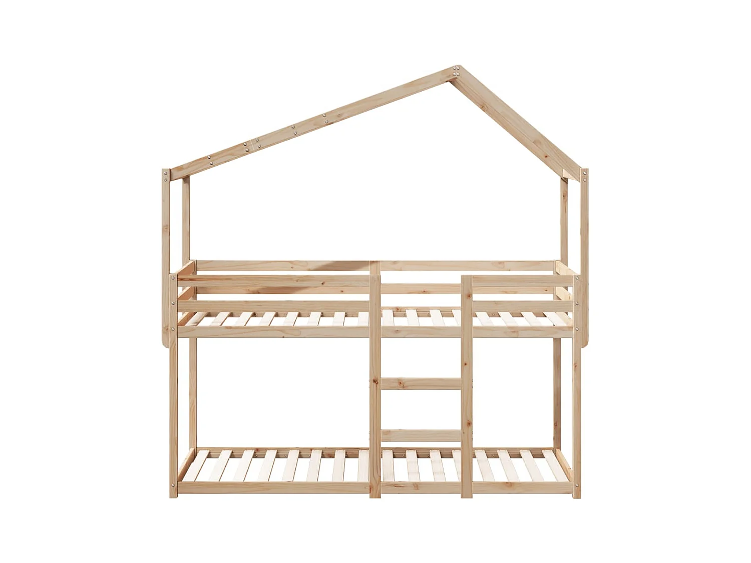 Lit superposé sans matelas 80x200 cm bois de pin massif