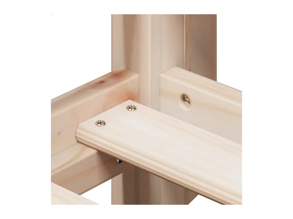 Lit superposé sans matelas 80x200 cm bois de pin massif