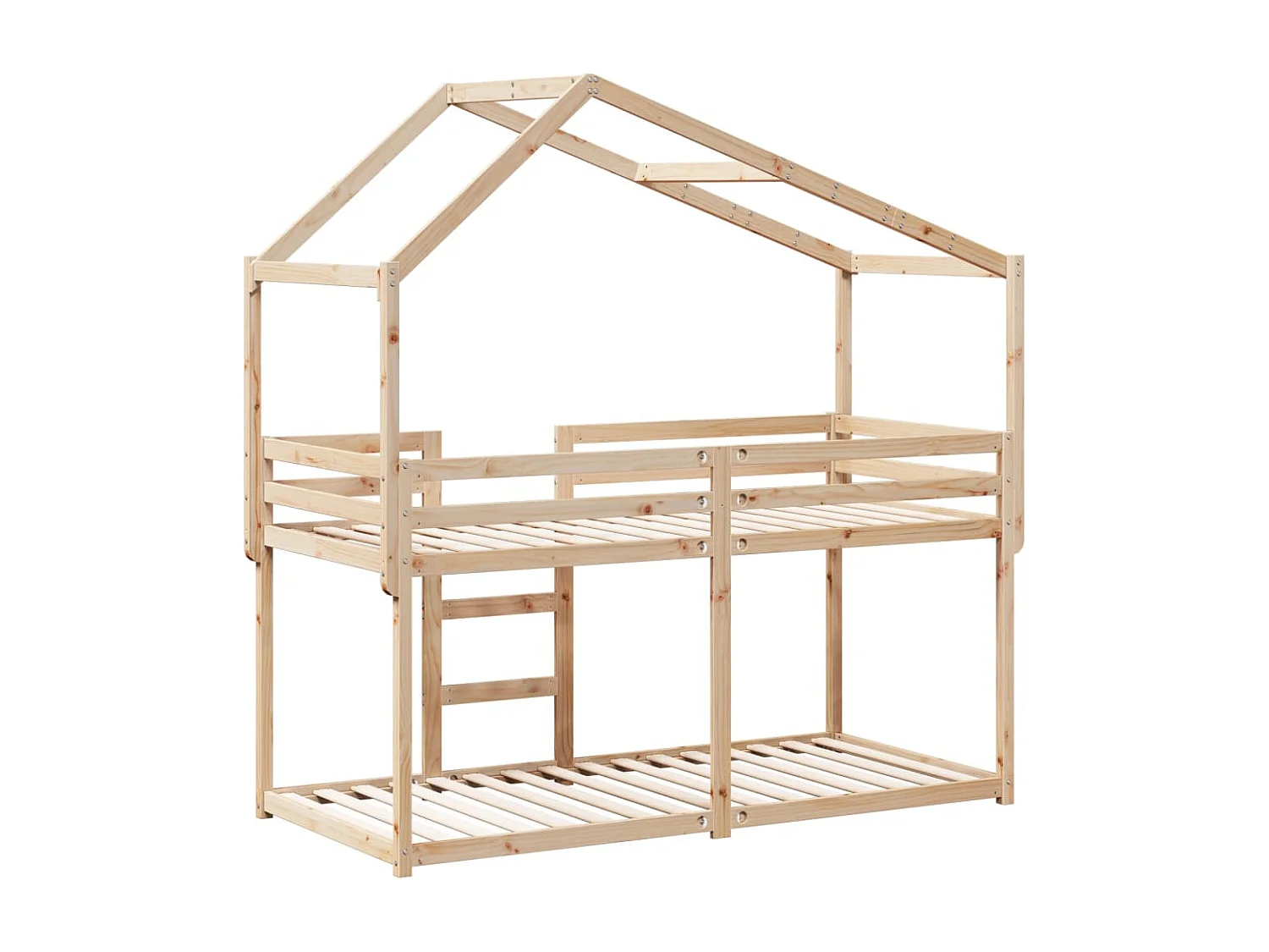 Lit superposé sans matelas 80x200 cm bois de pin massif