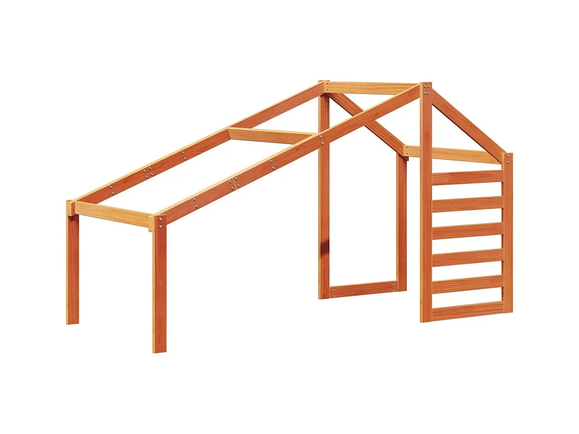 Lit superposé sans matelas cire marron 90x190 cm pin massif