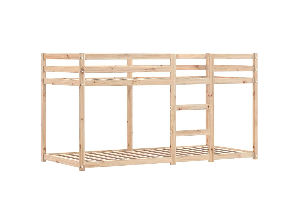 Lit superposé sans matelas rose 80x200 cm bois de pin massif