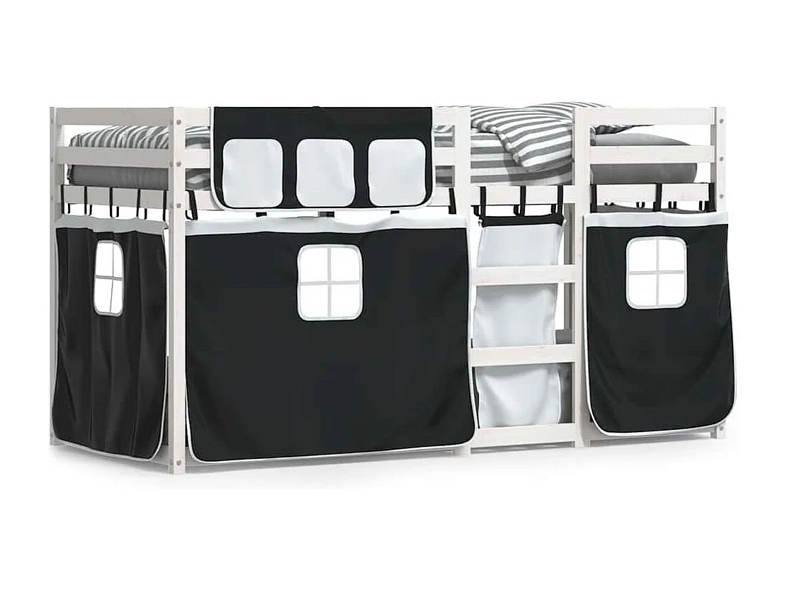 Lit superposé sans matelas 90x190 cm bois de pin massif