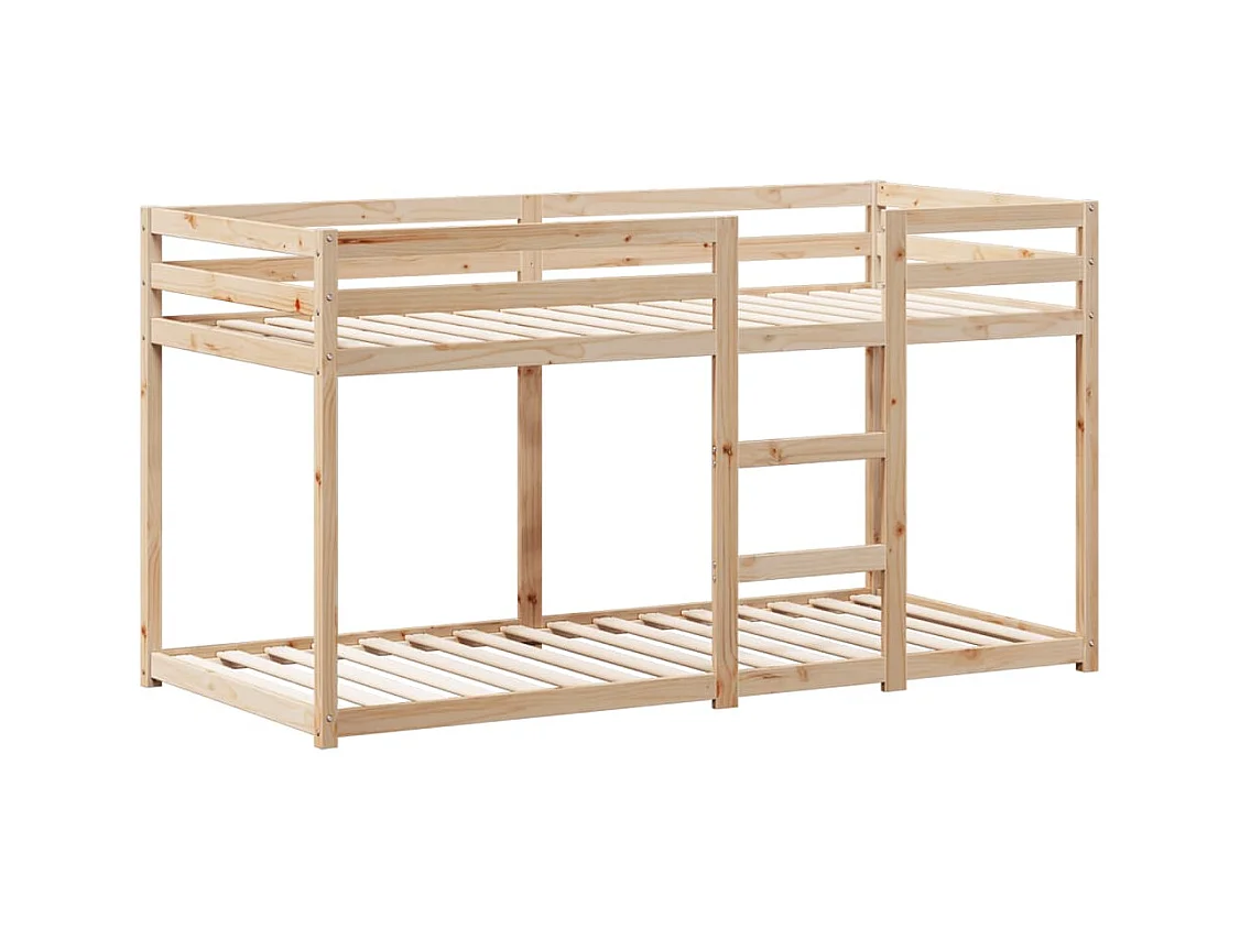Lit superposé sans matelas 90x190 cm bois de pin massif