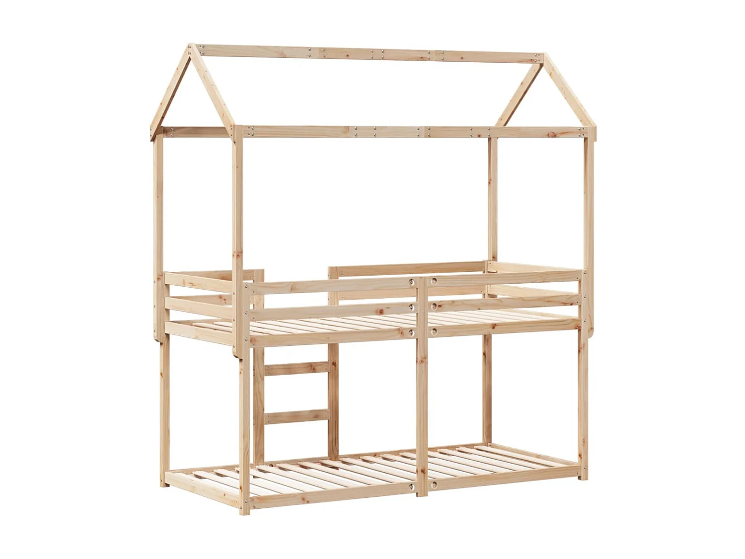 Lit superposé sans matelas 90x190 cm bois de pin massif