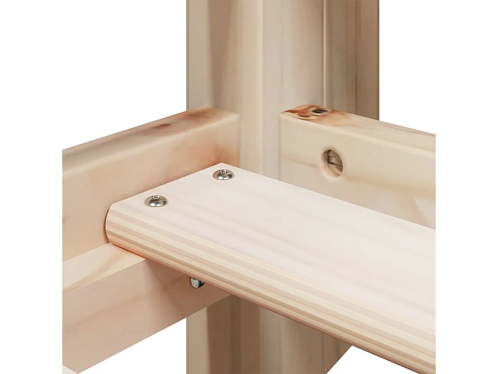 Lit superposé sans matelas 90x190 cm bois de pin massif