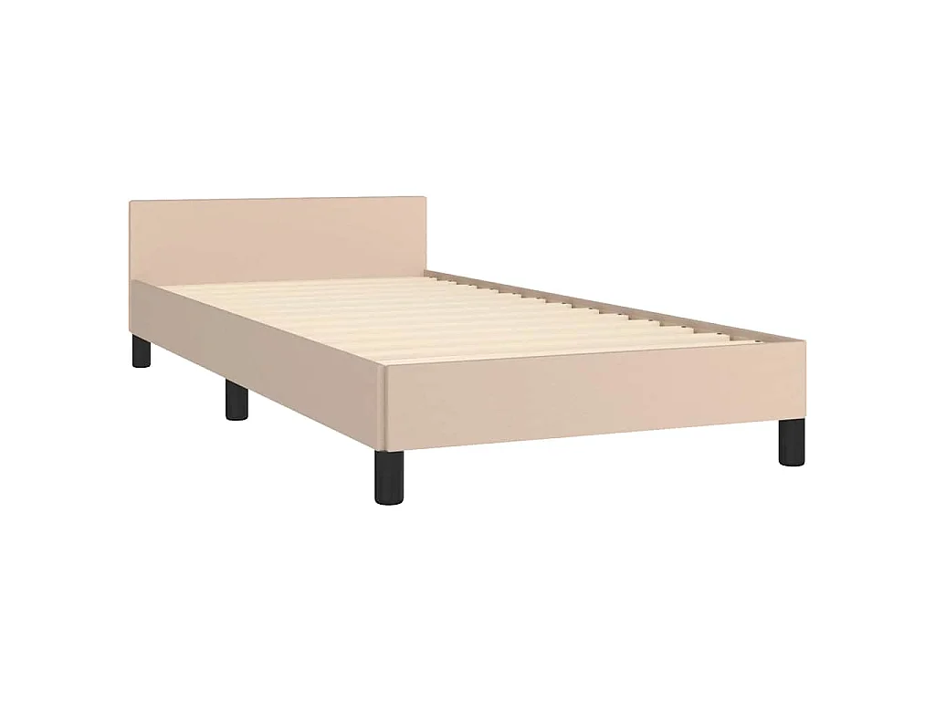 Giroletto con Testiera senza Materasso Cappuccino 90x190 cm