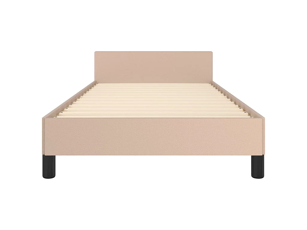 Giroletto con Testiera senza Materasso Cappuccino 90x190 cm