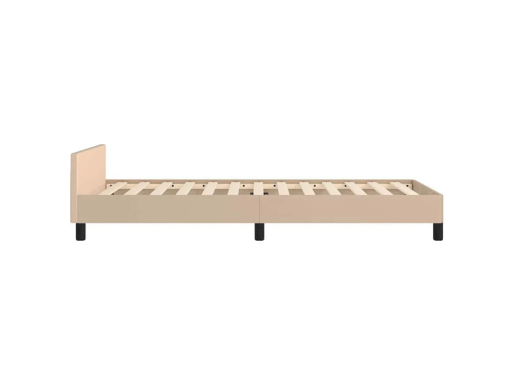 Giroletto con Testiera senza Materasso Cappuccino 90x190 cm