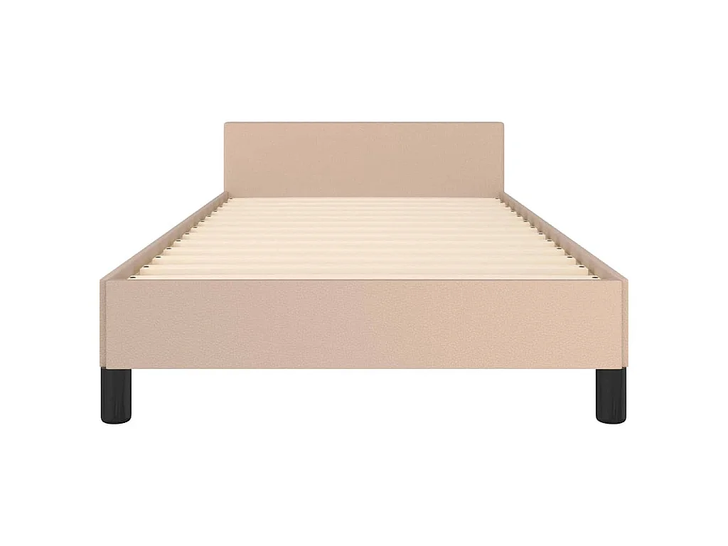 Giroletto con Testiera senza Materasso Cappuccino 90x190 cm