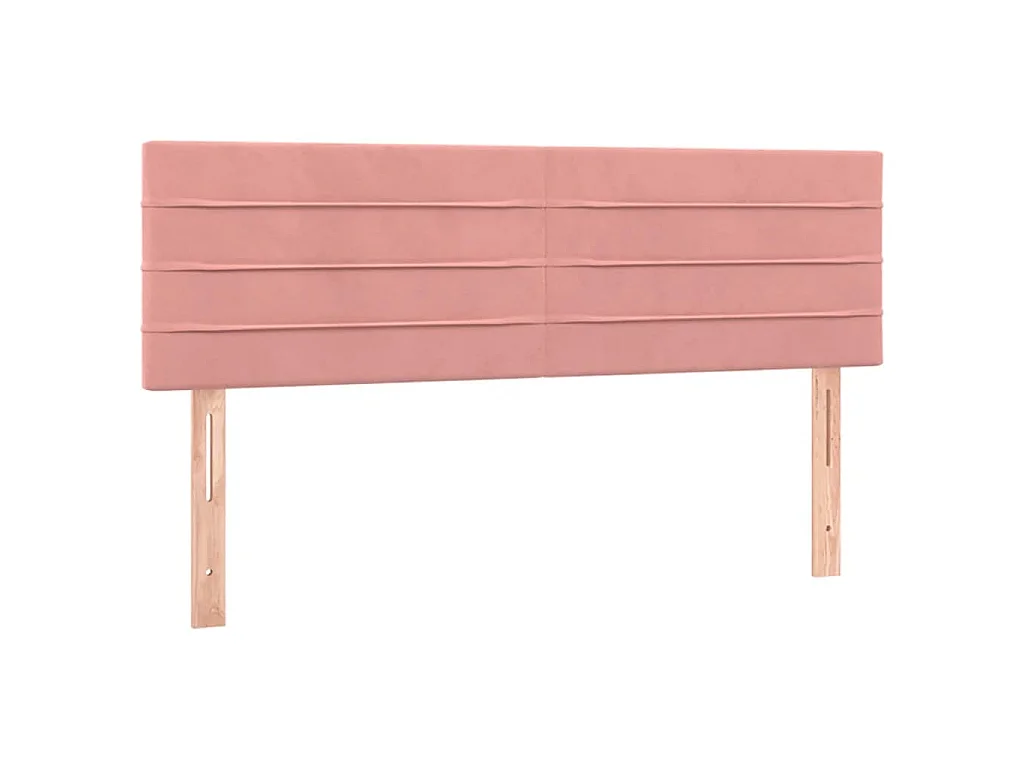 Sommier à lattes de lit avec matelas Rose 140x190 cm Velours