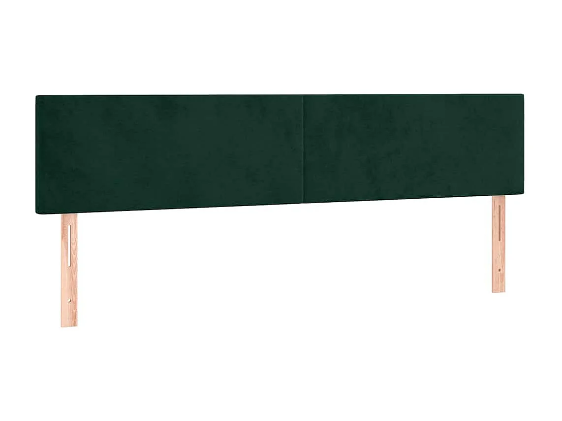 Boxspringbett mit Matratze Dunkelgrün 160x200 cm Samt