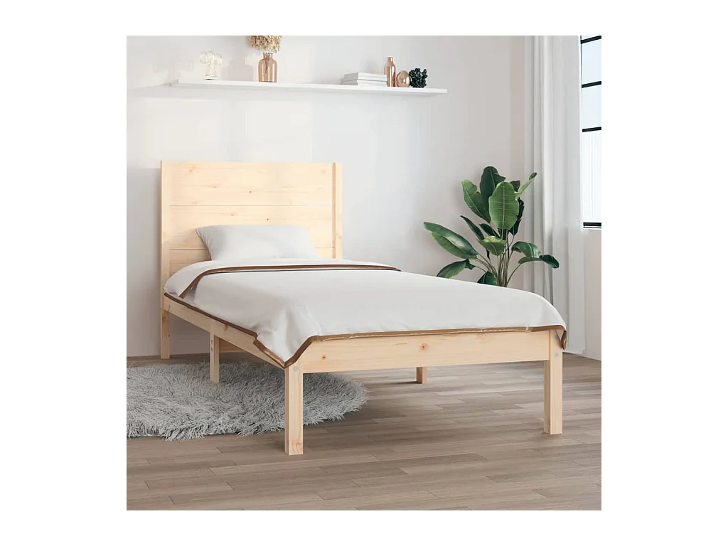 Massivholzbett 90x190 cm
