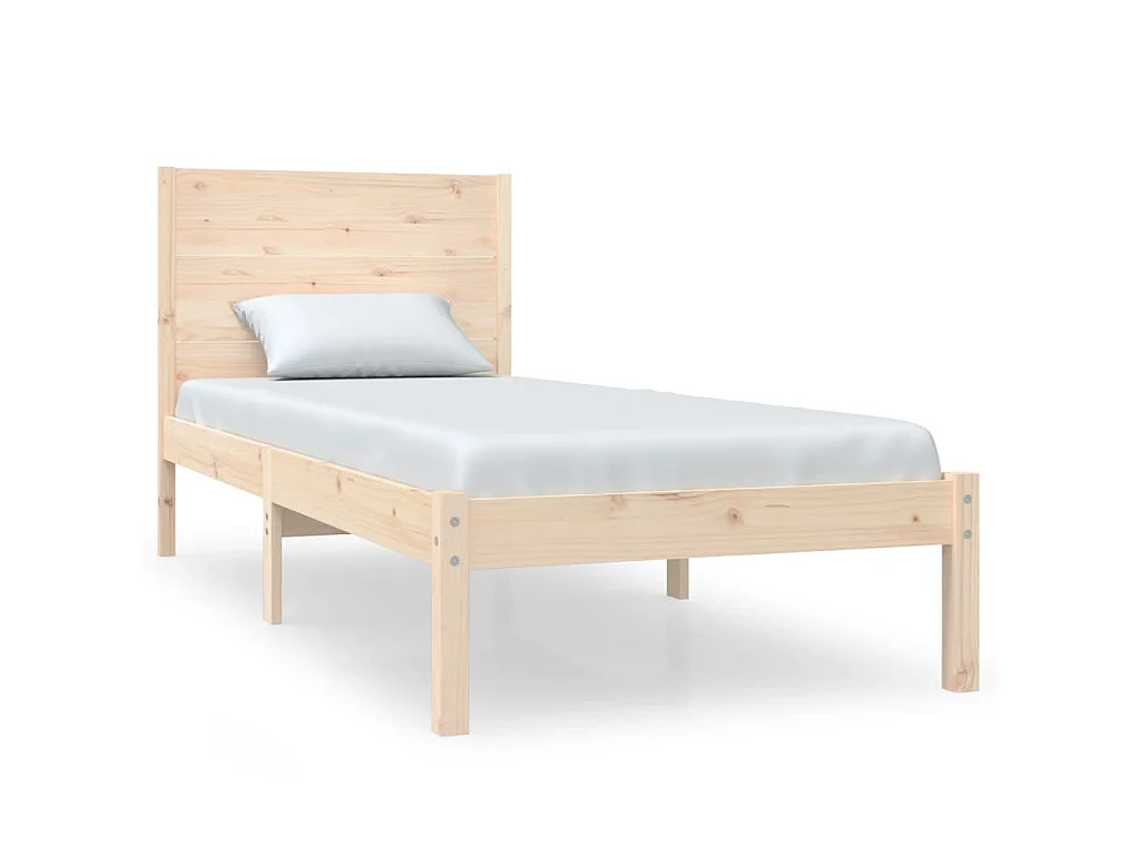 Estrutura de cama solteiro 90x190 cm madeira maciça