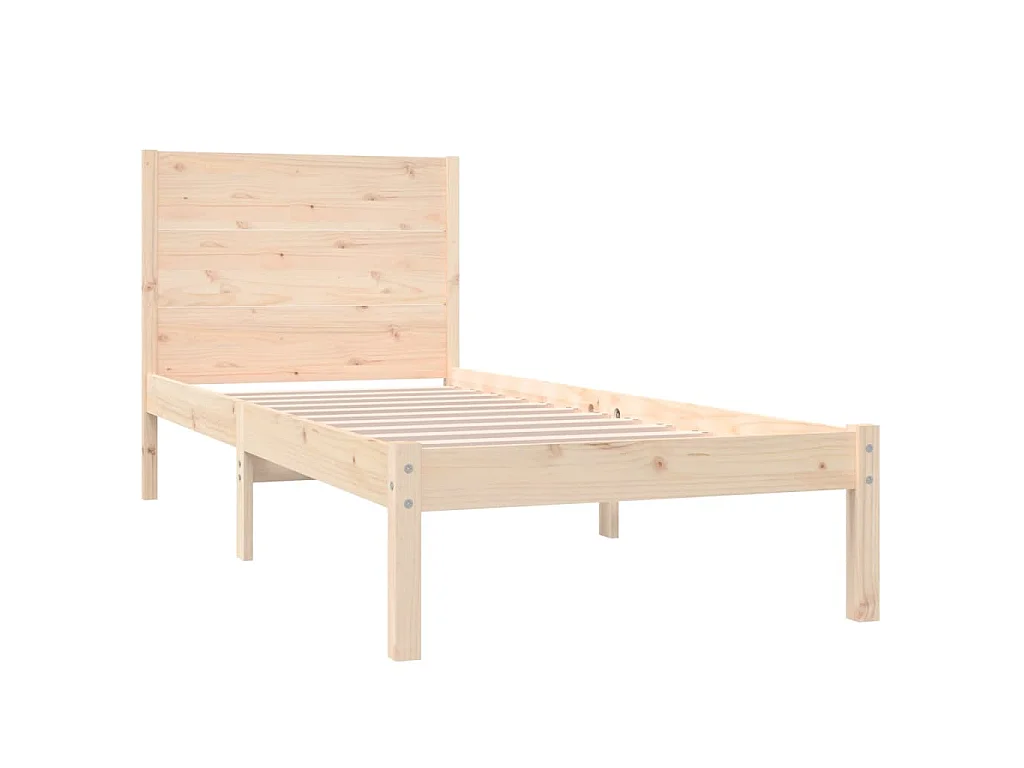 Estrutura de cama solteiro 90x190 cm madeira maciça