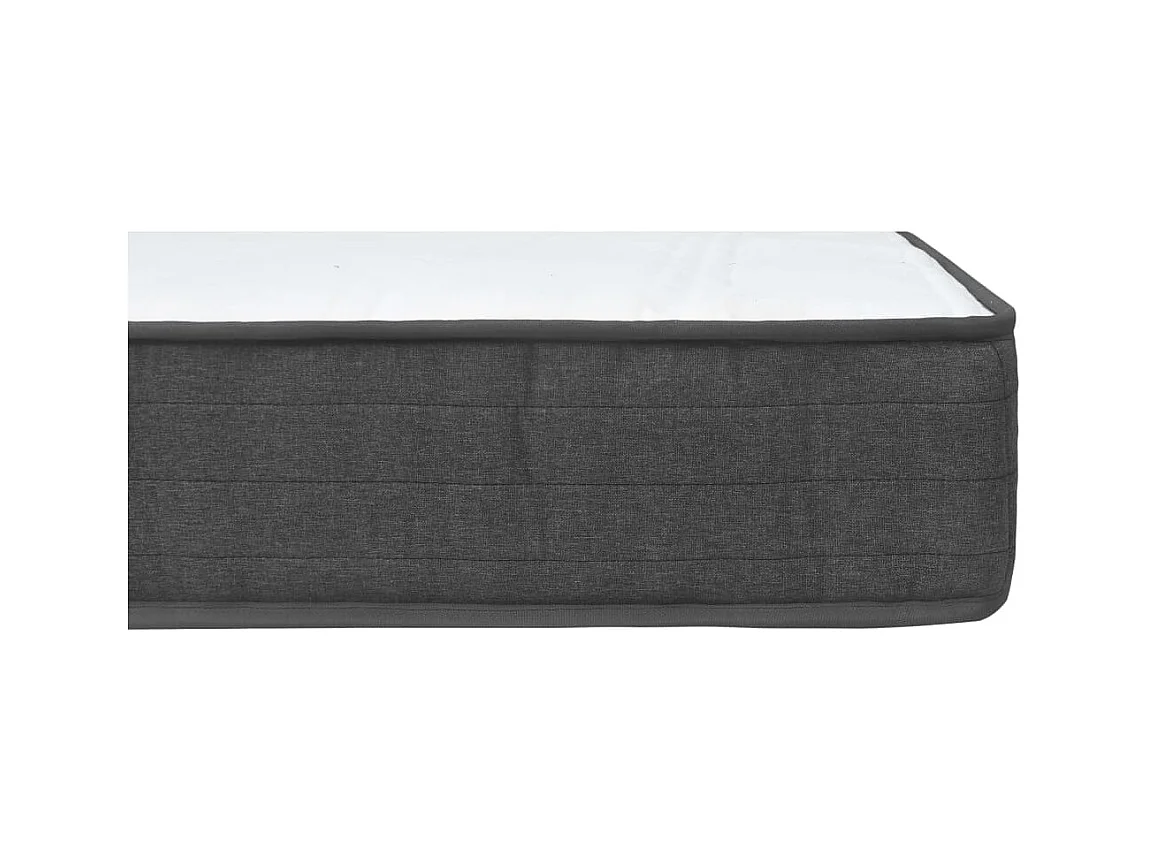 Sommier à lattes de lit Gris foncé Tissu 140x200 cm