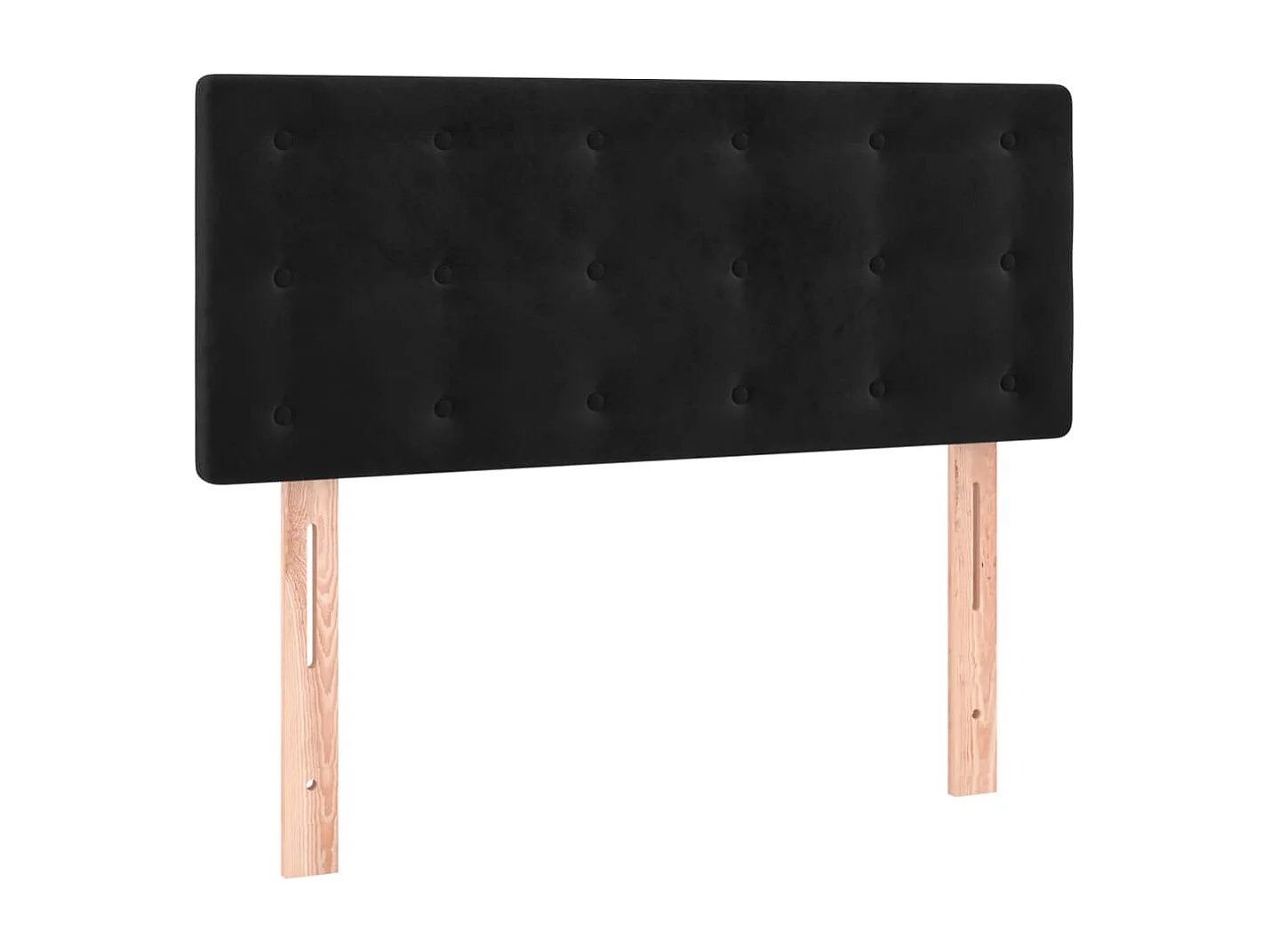 Cama box spring con colchón terciopelo negro 120x200 cm